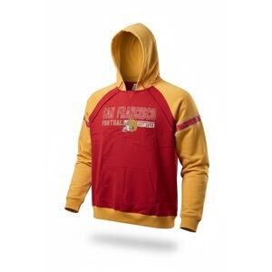 Women's Hoodie Sweatshirt XL San Francisco 49ers NFL V Neck Raglan NWT